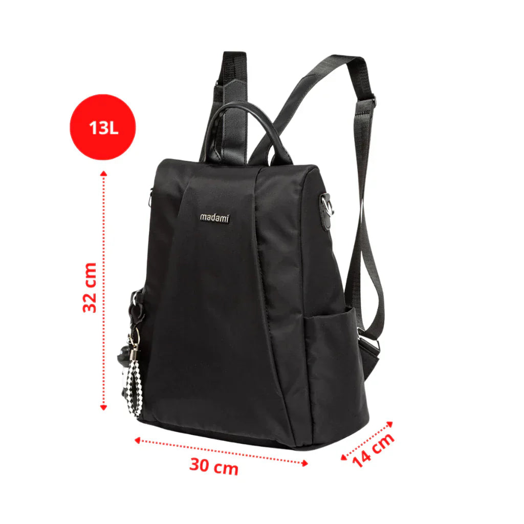 Mochila Bolsa Feminina Madami Resistente Multifuncional 13L