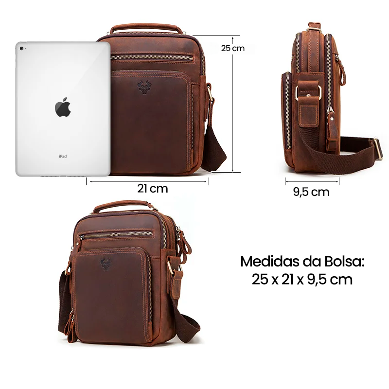 Mochila em Couro de Vaca - Hummer Premium