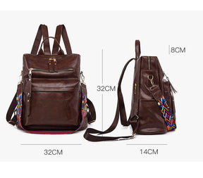 Mochila Feminina em Couro Vintage Luise