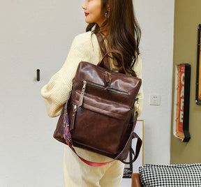 Mochila Feminina em Couro Vintage Luise