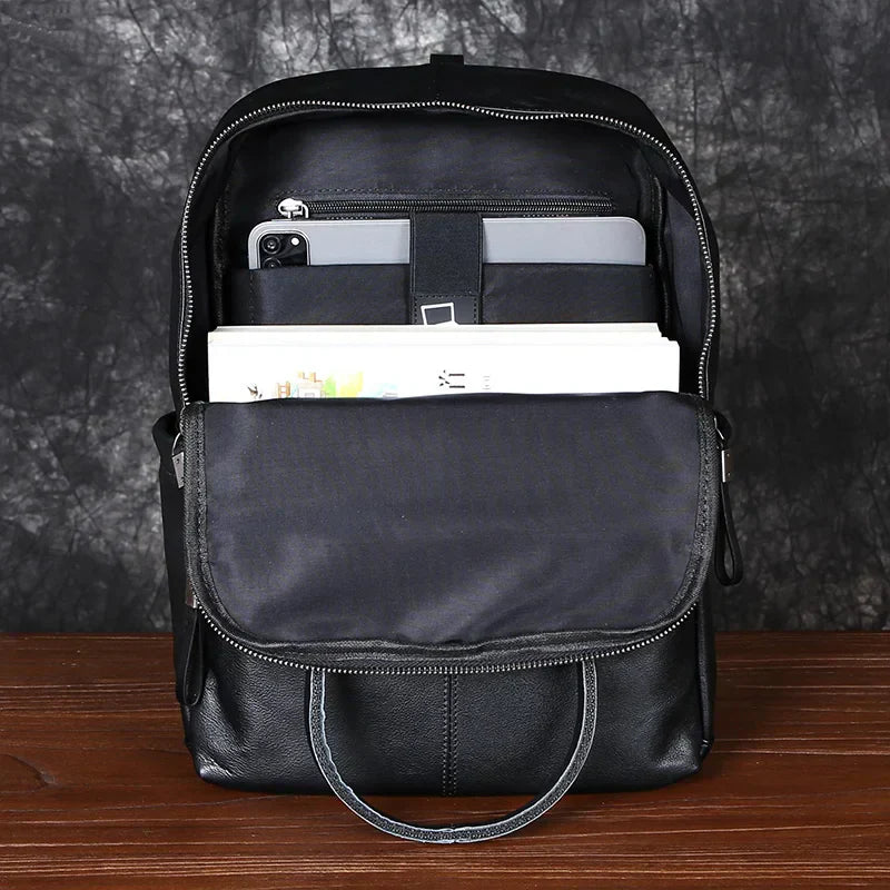 Mochila de Couro Genuíno Ártemis