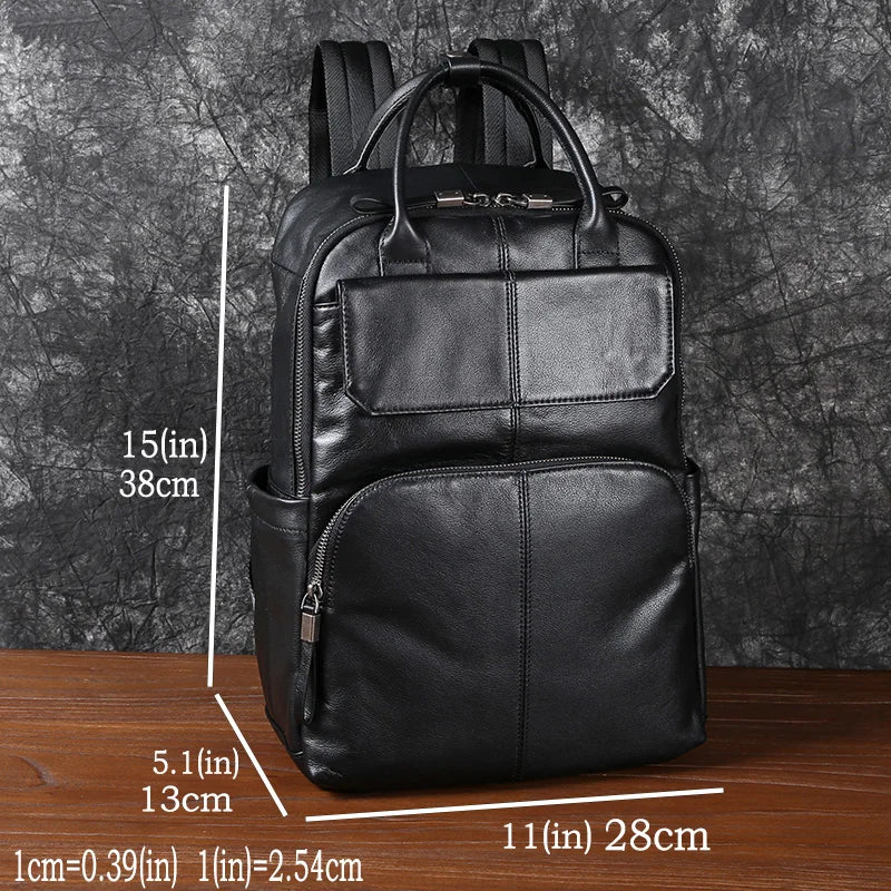 Mochila de Couro Genuíno Ártemis