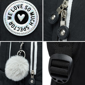 Mochila Feminina Escolar Welove + Estojo & Chaveiro de Brinde